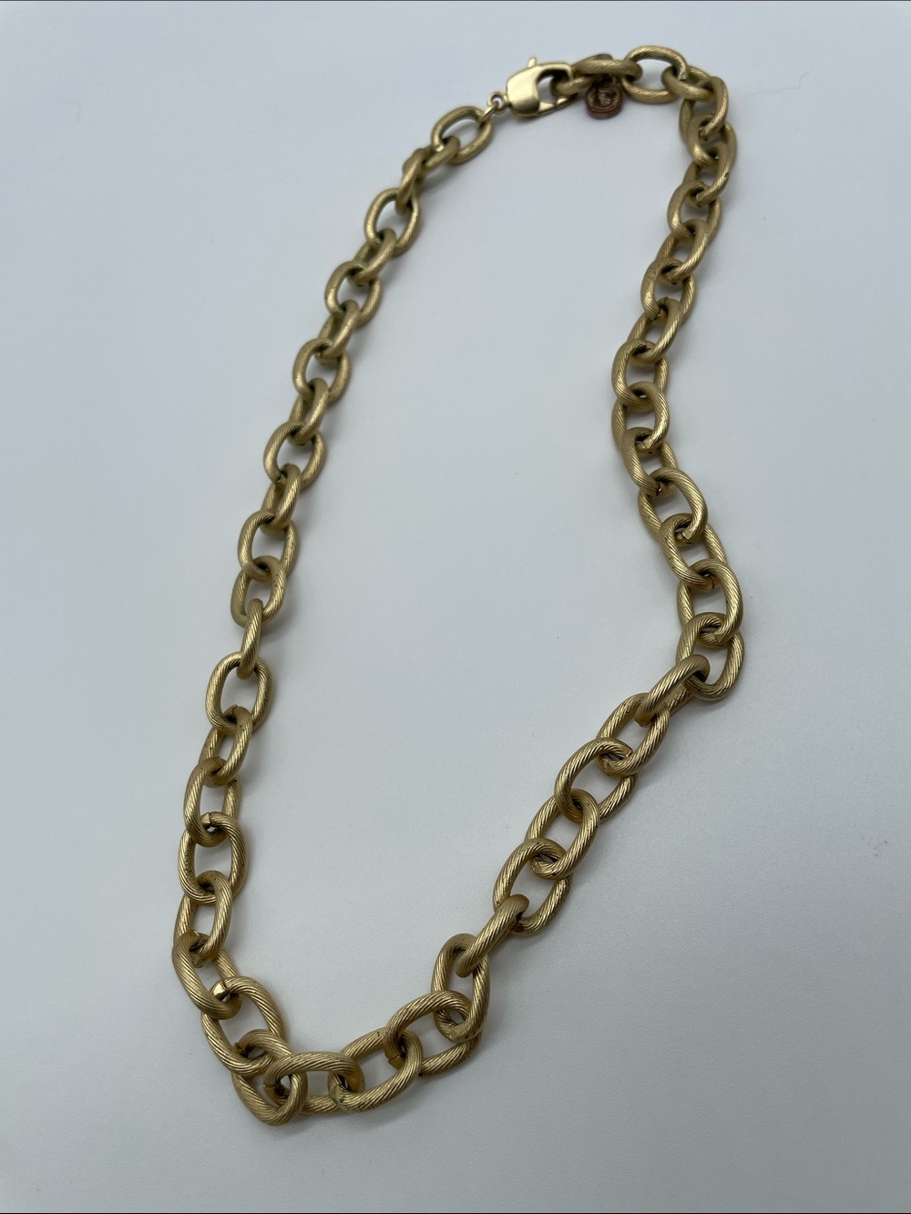 Spartina 449 Gold-Tone 21” Textured Link Necklace
